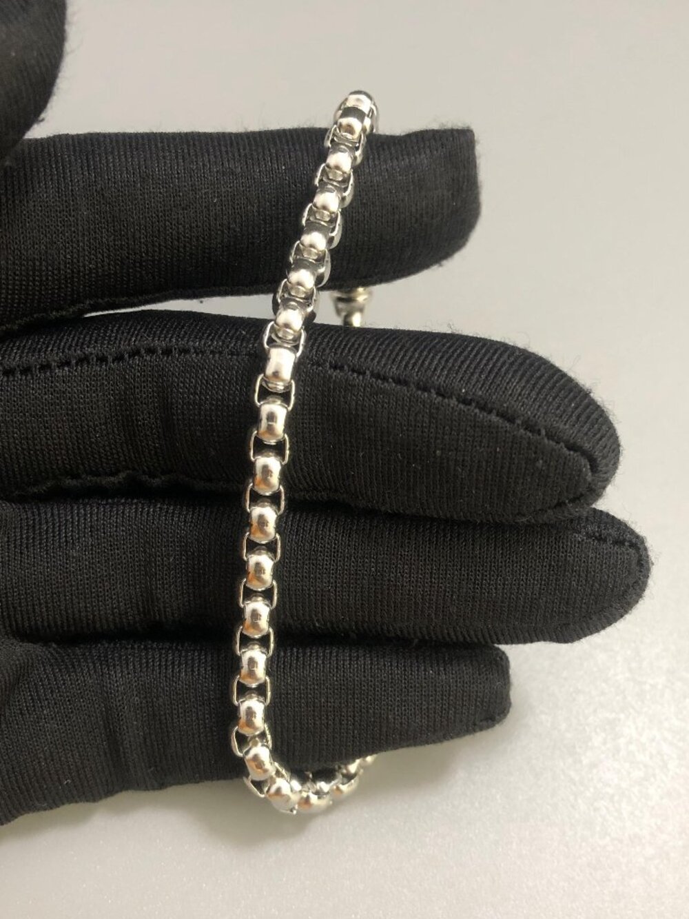 David Yurman Bel Aire Box Chain Bracelet Sterling Silver, 3.6mm, 23cm - Picture 6 of 7